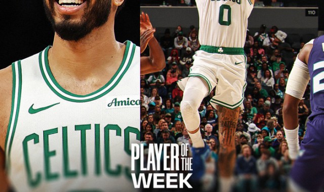 2026世界杯官方app下载-塔图姆复出第三周即获周最佳！连获赞美：七成功力的他也是联盟前十|凯尔特人|黄蜂|波士顿凯尔特人队|俄克拉荷马雷霆队|亚特兰大老鹰队_新浪体育_新浪新闻